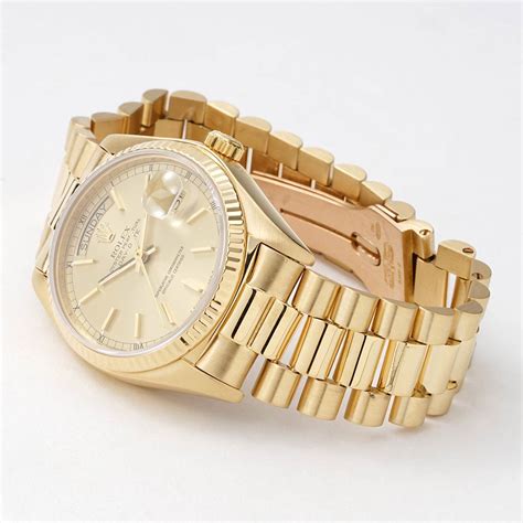 men's presidential gold rolex|Rolex 18kt president 36mm watch.